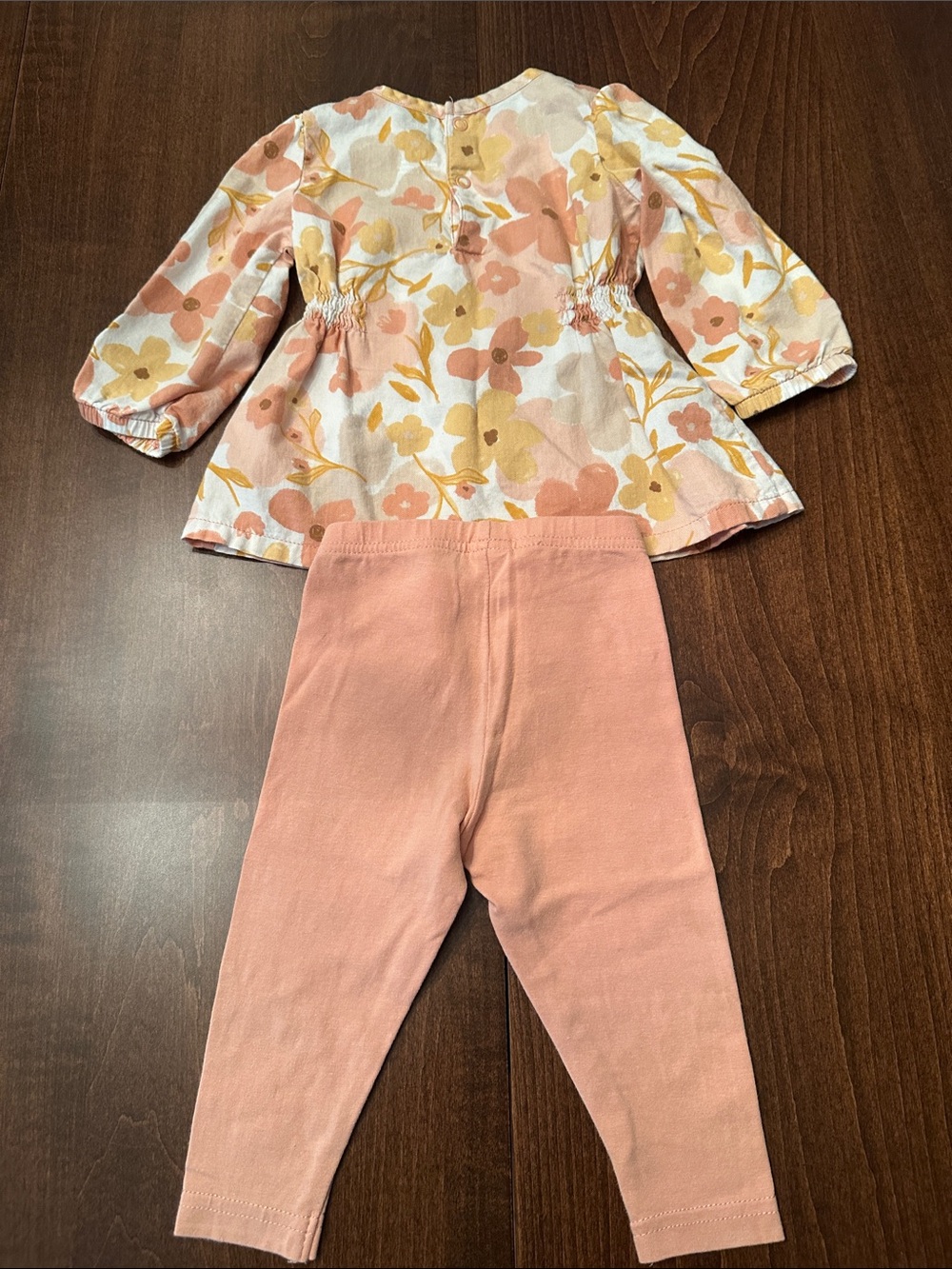 Carter’s Baby Girl Mixed Outfit Bundle - Pink, Peach, White, Gray, Floral - Picture 8 of 9